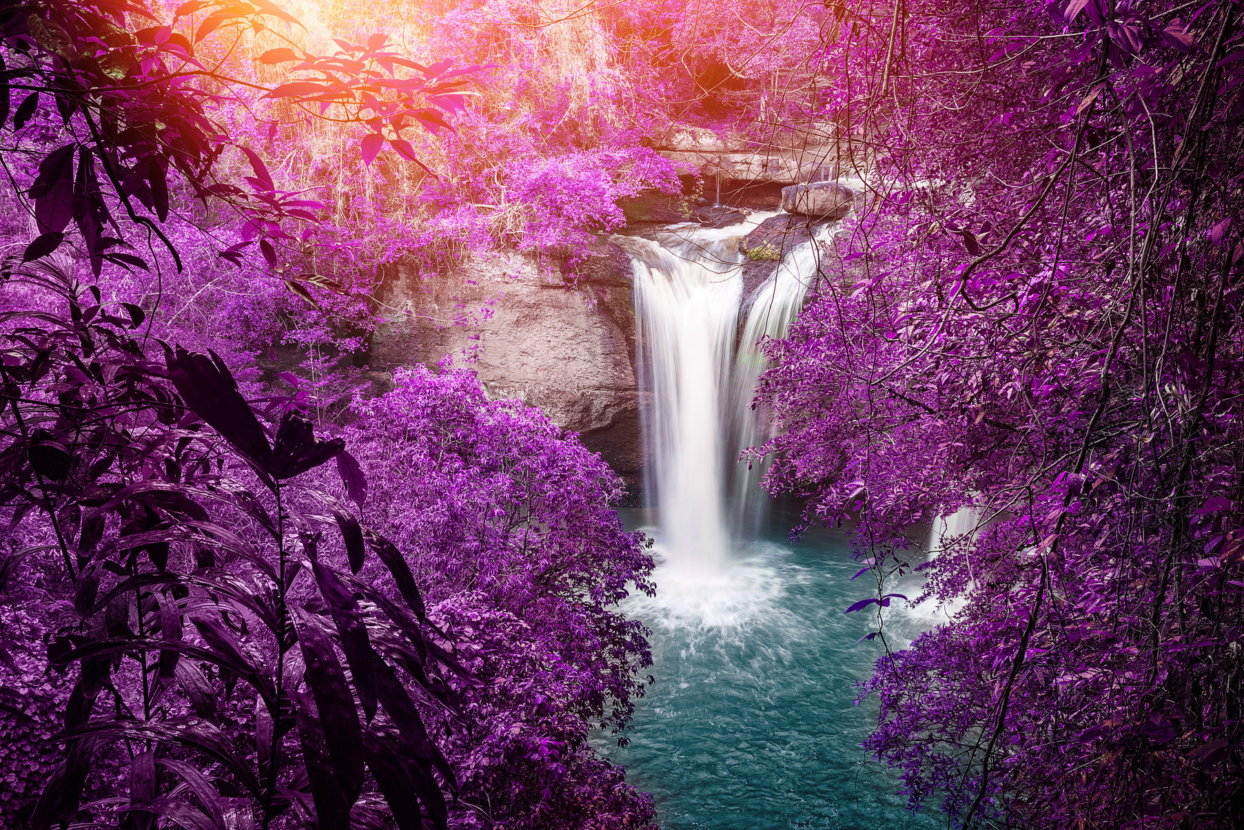 Natural background waterfall.  waterfall